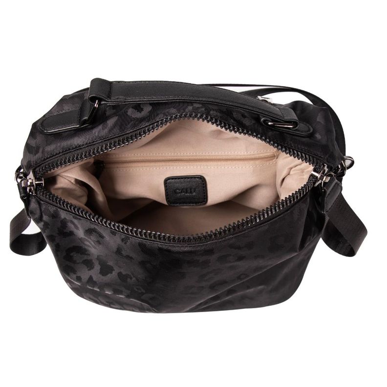 Cartera Simona Microfibra Leopardo Negro Calu-2