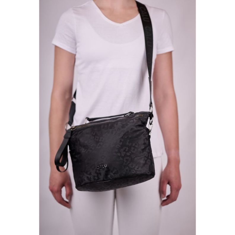 Cartera Simona Microfibra Leopardo Negro Calu-6