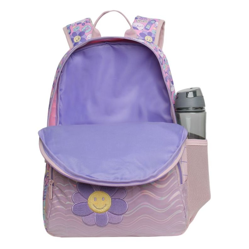 Mochila Infantil Niña Balloon Emoticones Rosado Head-2