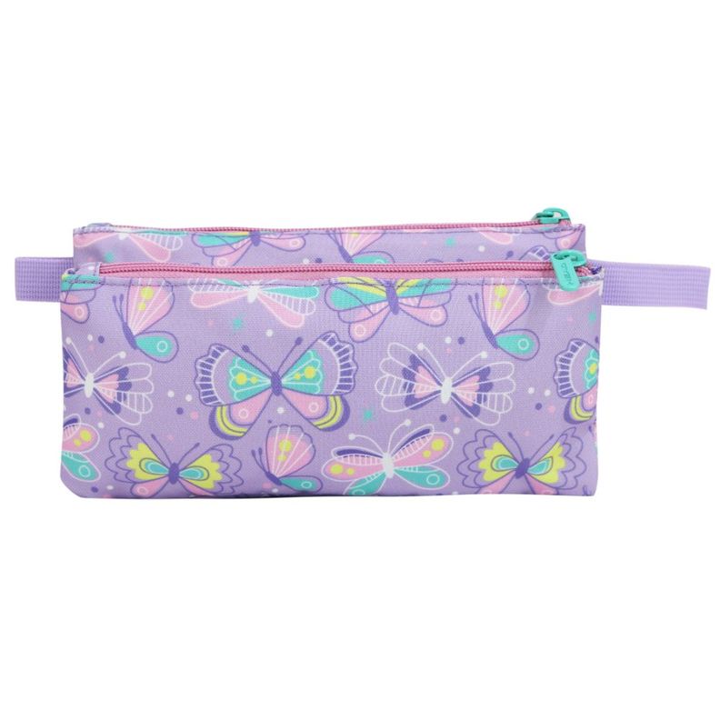 Estuche Infantil Triple Celerio Mariposa Lila Head-4