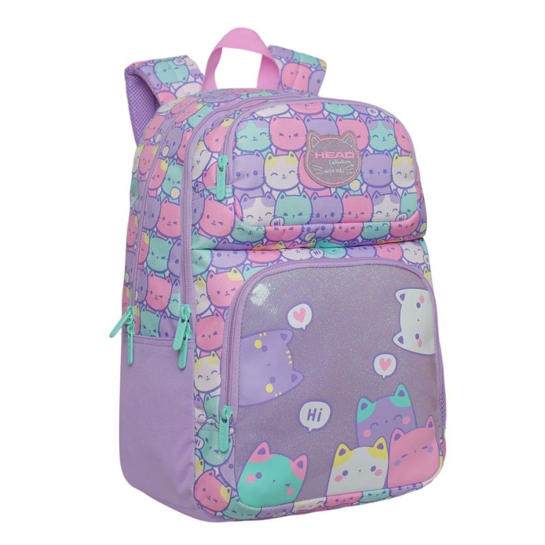 Mochila Infantil Niña Fantasy New Gatos Pastel Head-0