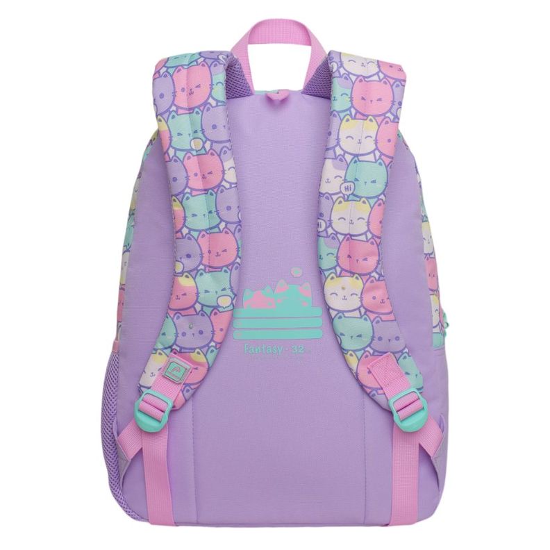 Mochila Infantil Niña Fantasy New Gatos Pastel Head-4