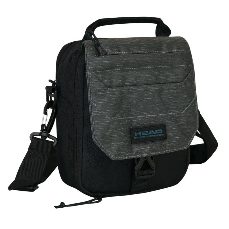 Bolso Pouch Boxing Melange Reverse Gris Oscuro-0