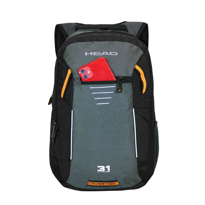 Mochila Porta Laptop Crosstrek New Negro Gris Head-2