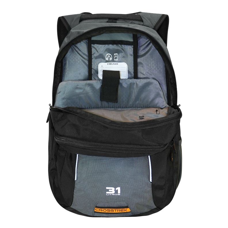 Mochila Porta Laptop Crosstrek New Negro Gris Head-4