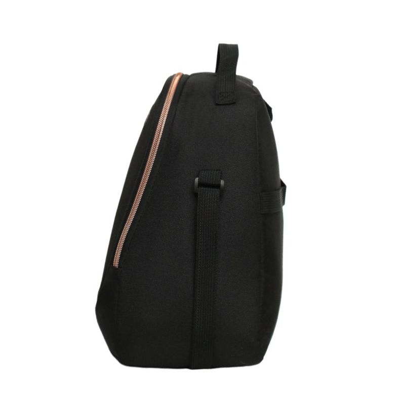 Lonchera Termica Grey Negro Rose Head-3