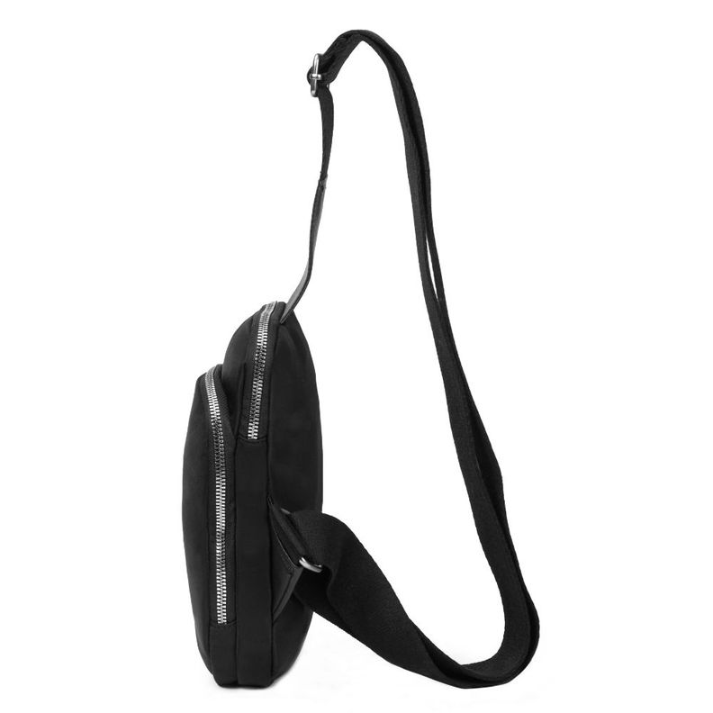 Crossbody Ligero Cloe Microfibra Negro Calu-2