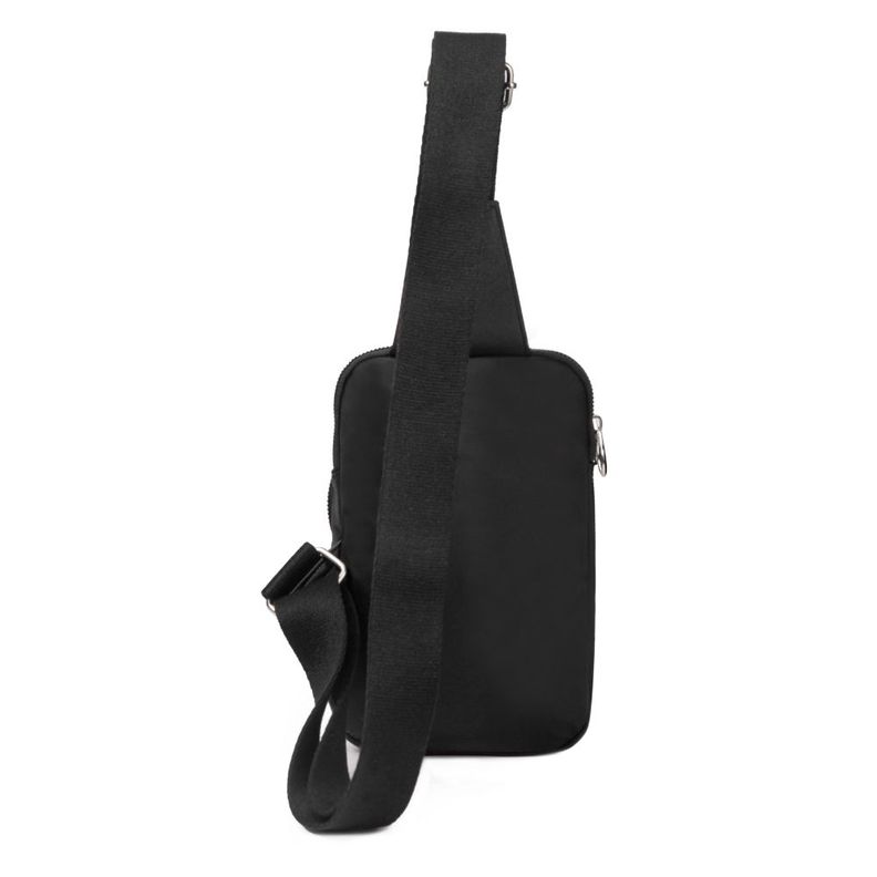 Crossbody Ligero Cloe Microfibra Negro Calu-3