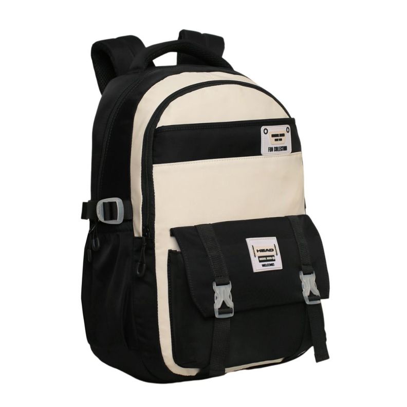 Mochila Mujer Kawaii Venza Color Block Negro Head-0