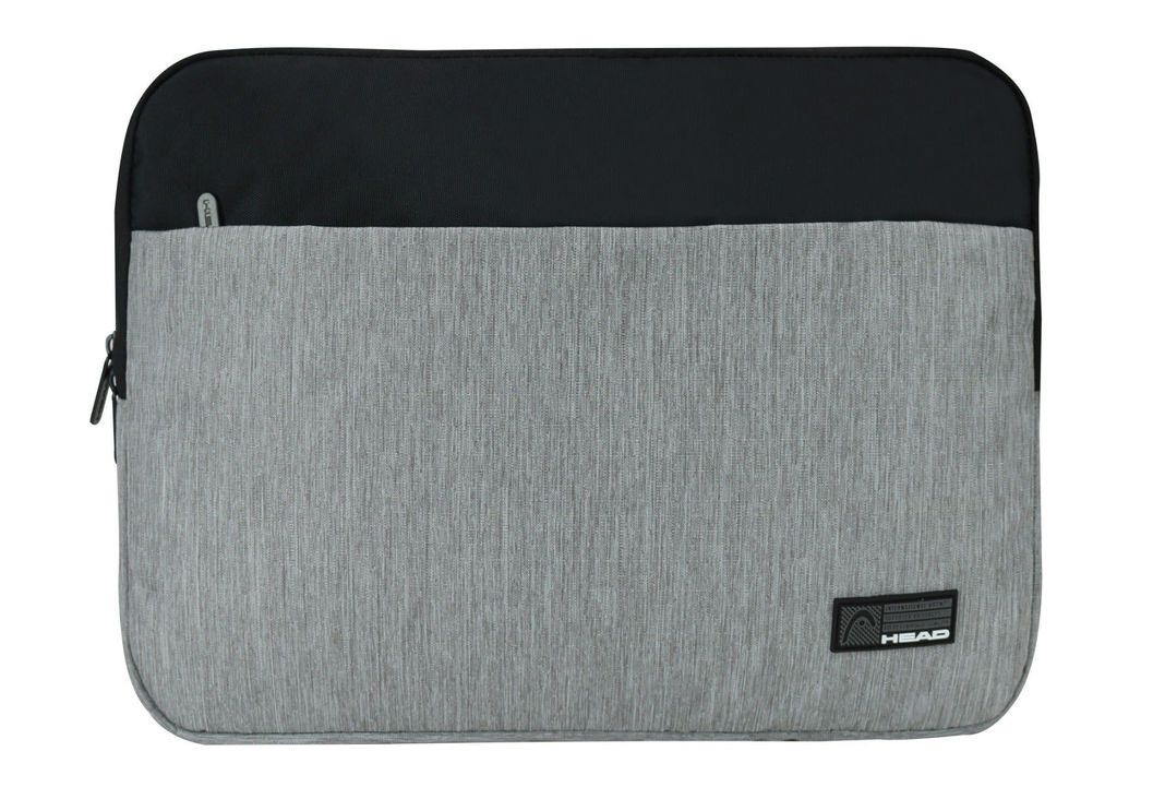 Funda Laptop Zip 14" Melange Gris Negro Head-1