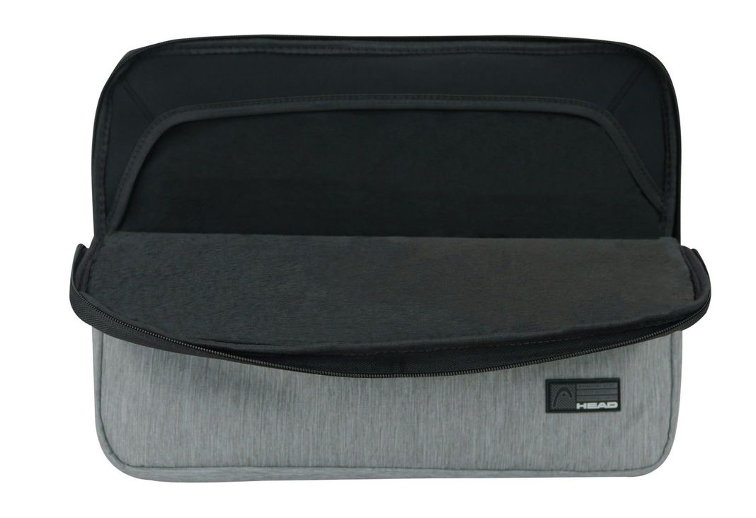 Funda Laptop Zip 14" Melange Gris Negro Head-2