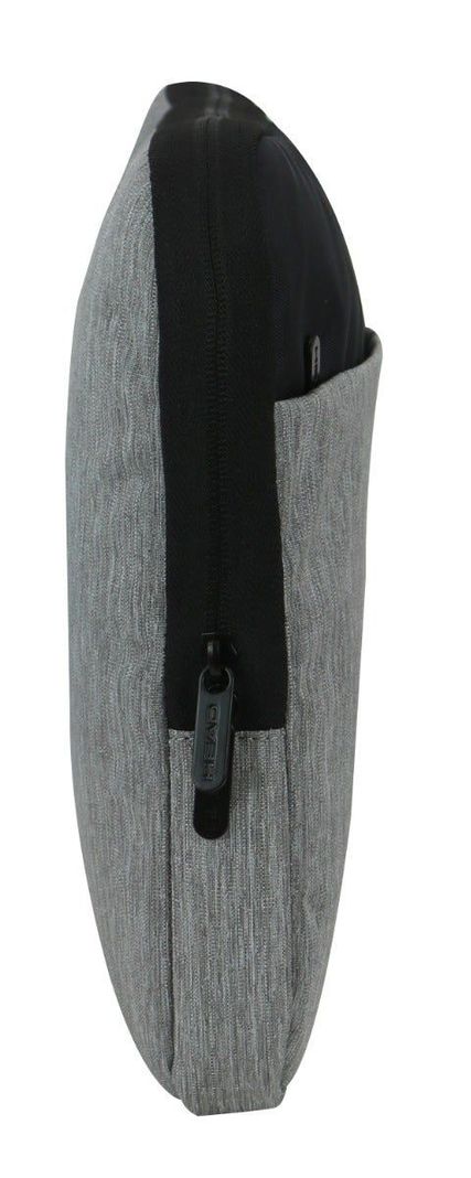 Funda Laptop Zip 14" Melange Gris Negro Head-4