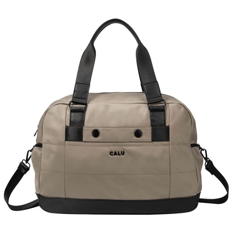 Bolso Cartera Ursula Microfibra Taupe Calu-1