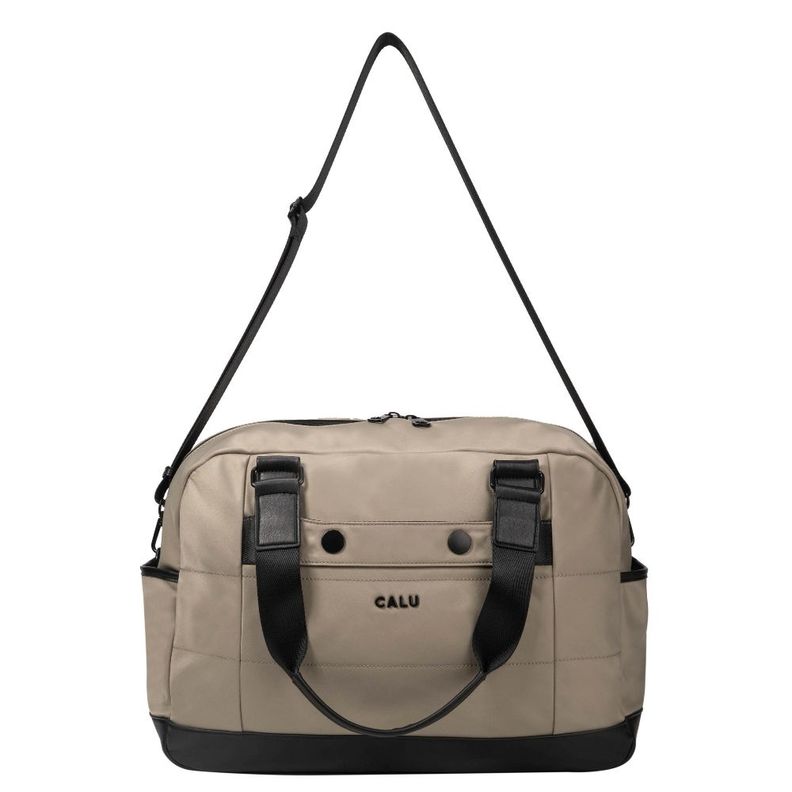 Bolso Cartera Ursula Microfibra Taupe Calu-2