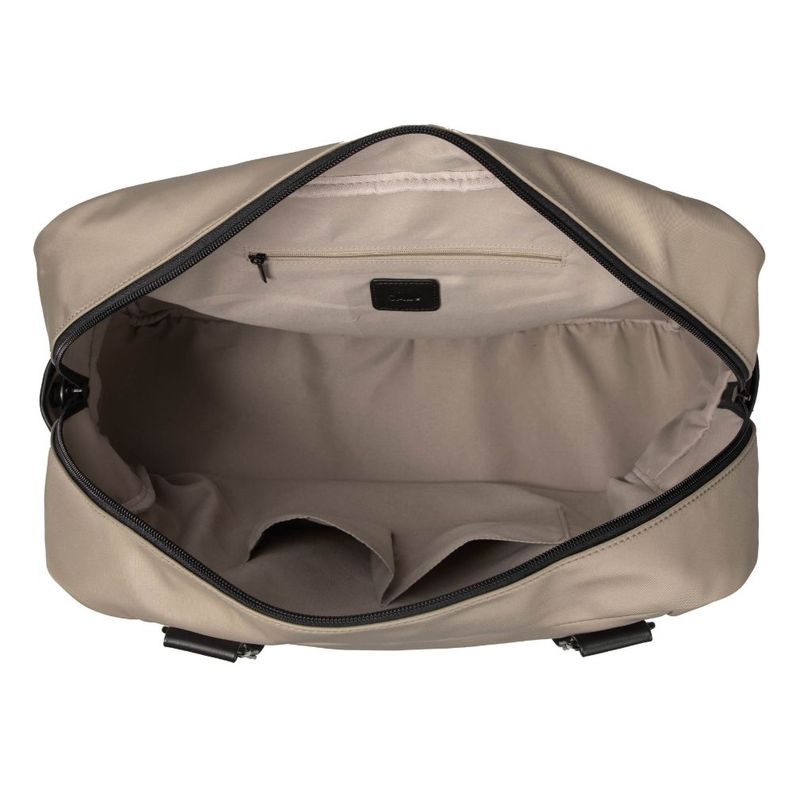 Bolso Cartera Ursula Microfibra Taupe Calu-3