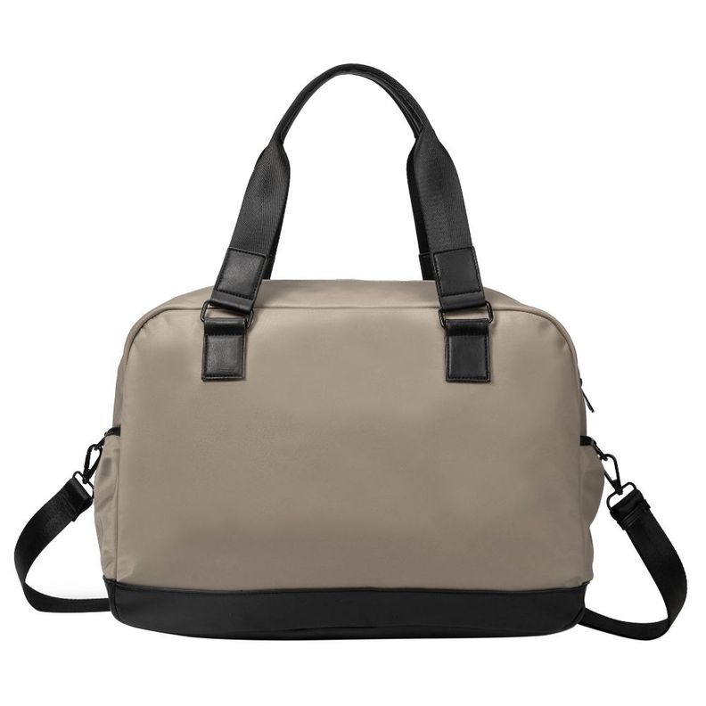 Bolso Cartera Ursula Microfibra Taupe Calu-5
