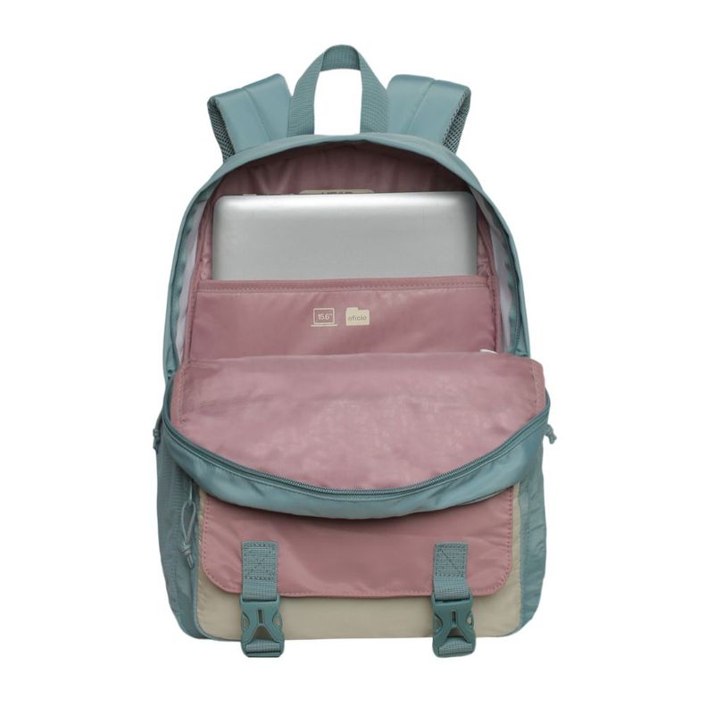 Mochila Mujer Corolla Color Block Menta Head-2