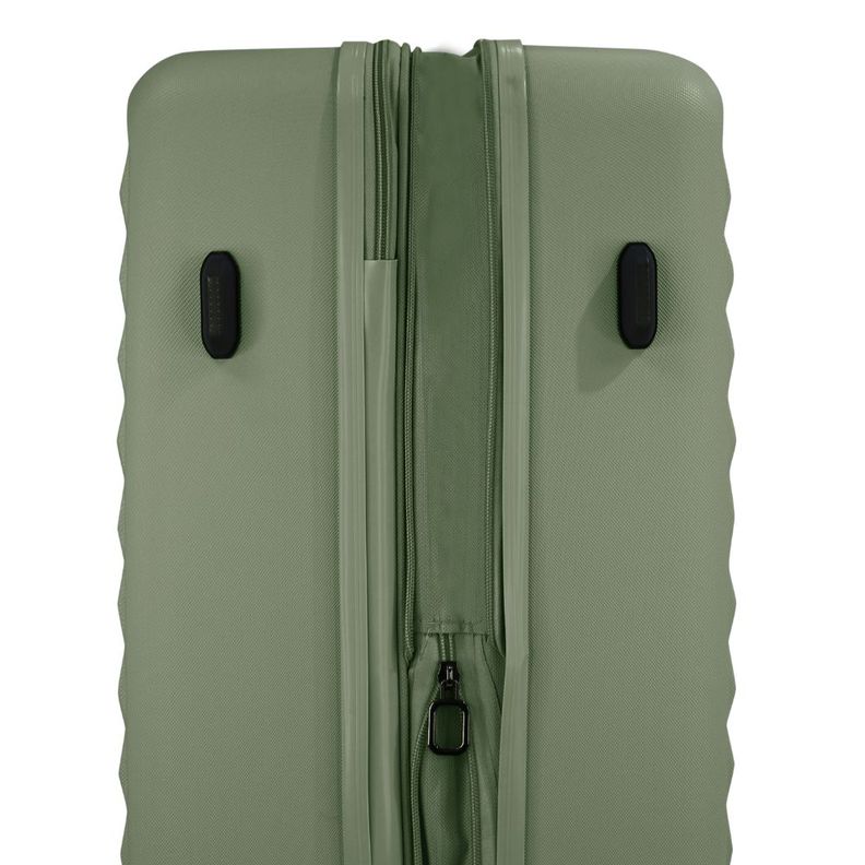 Maleta Toronto XL Expandible y TSA Verde Olivo Head-3