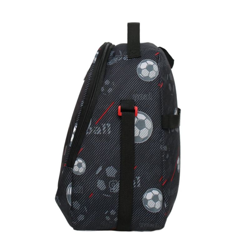 Lonchera Termica New Grey Futbol Negro Head-3