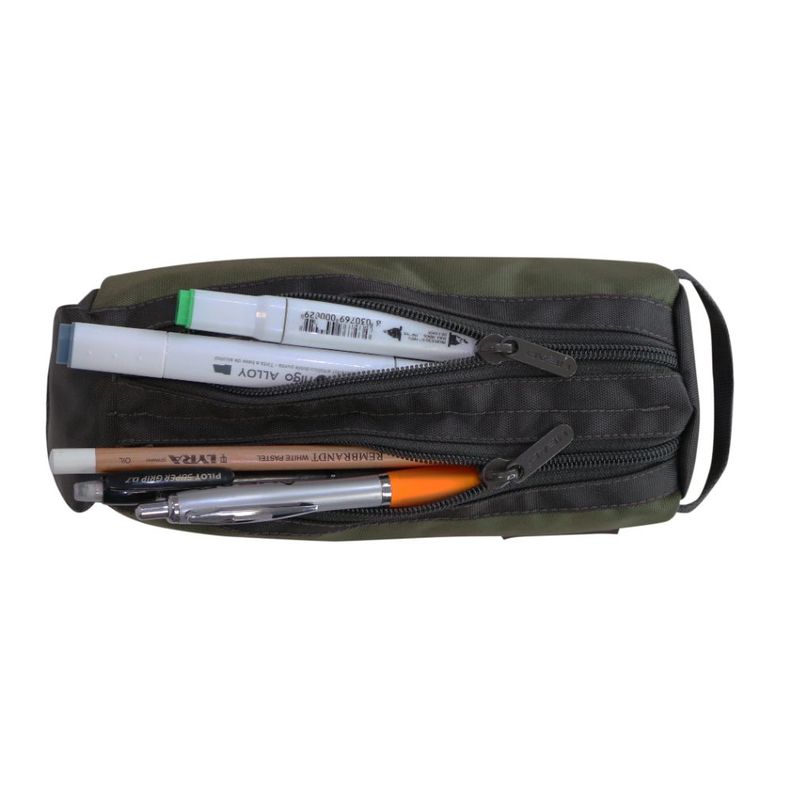 Estuche Lapicero Cronos Verde Musgo Head-1