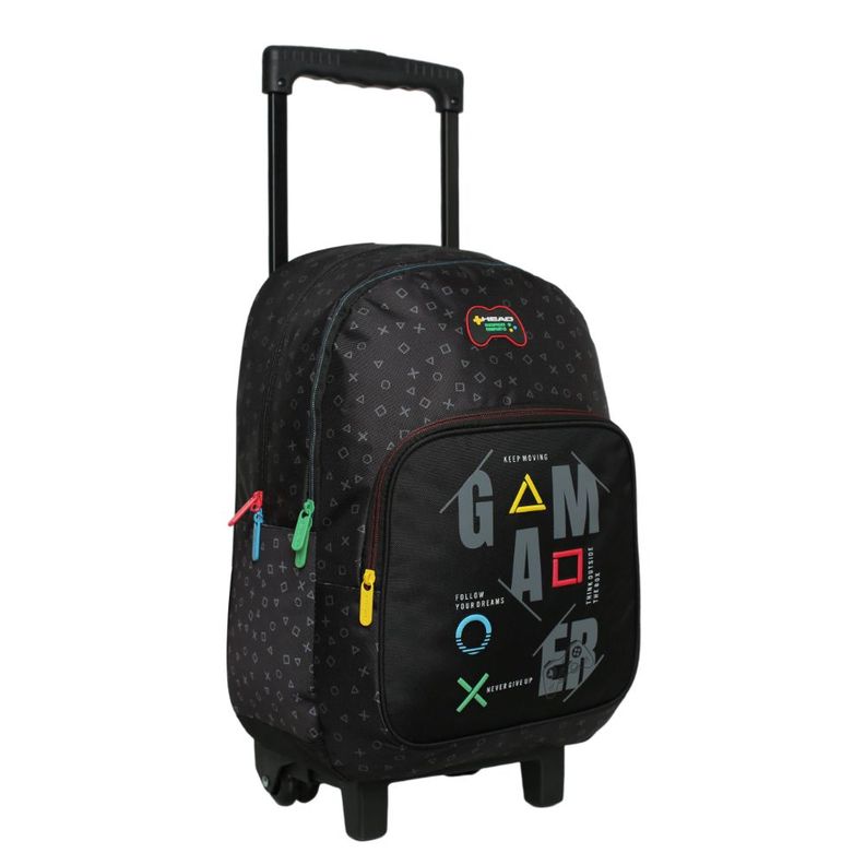 Mochila Ruedas Infantil Chips Joystick Negro Head-0