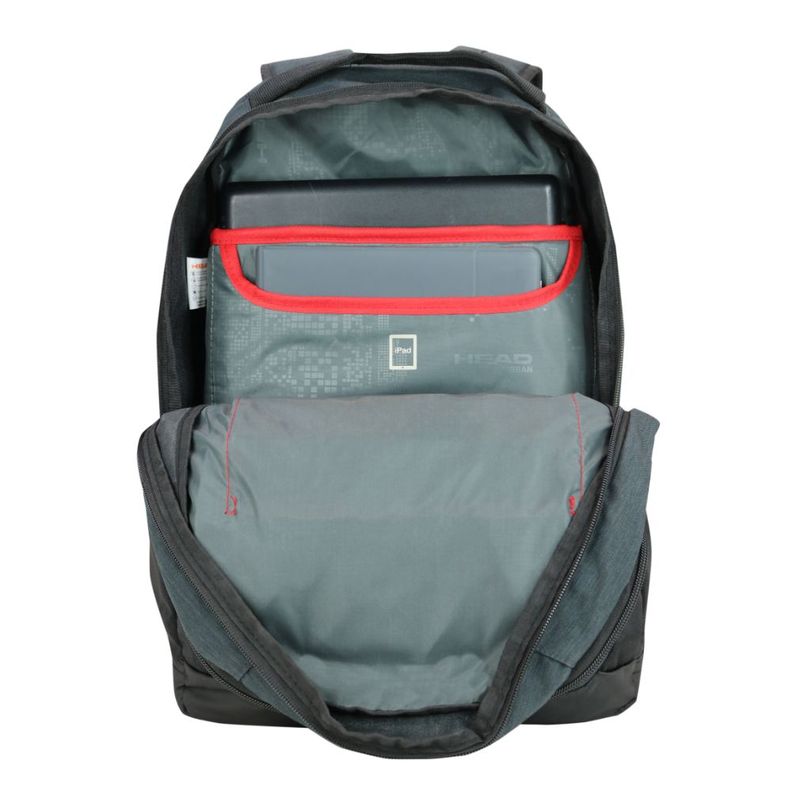 Mochila Ejecutiva Notebook Stout Melange Gris Oscuro Head-2