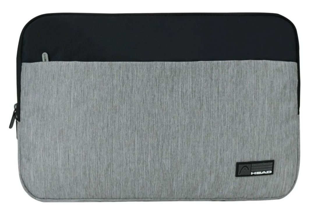 Funda Laptop Zip 15" Melange Gris Negro Head-1