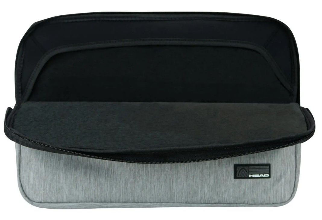 Funda Laptop Zip 15" Melange Gris Negro Head-2