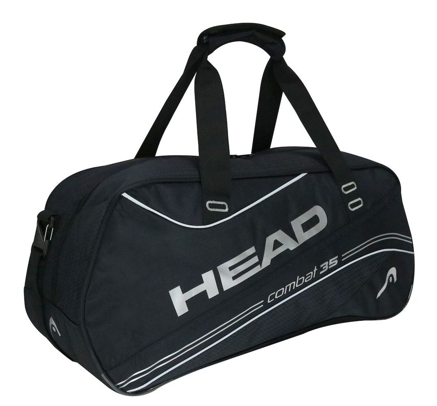 Bolso Deportivo New Combat 35 Negro Plata Head-0