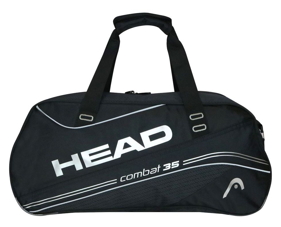 Bolso Deportivo New Combat 35 Negro Plata Head-1