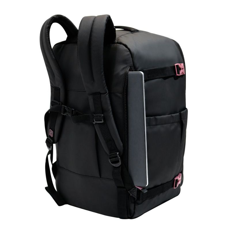Mochila De Viaje Around Reverse Negro Malva Calidad Head-4