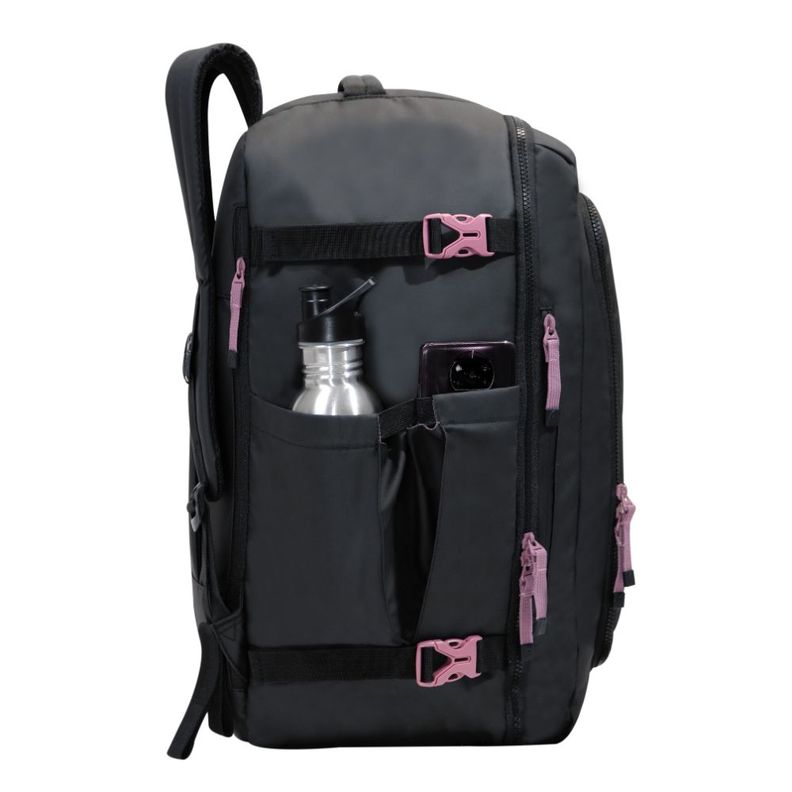 Mochila De Viaje Around Reverse Negro Malva Calidad Head-5