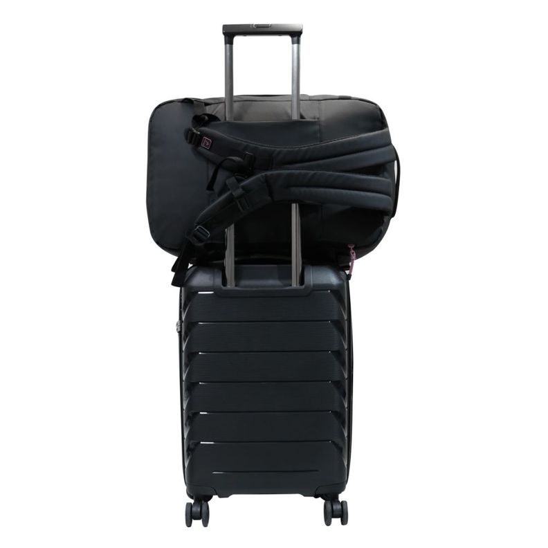 Mochila De Viaje Around Reverse Negro Malva Calidad Head-7