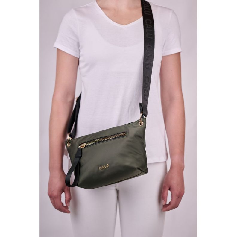Cartera Bandolera Pascal Verde Oscuro Calu-6