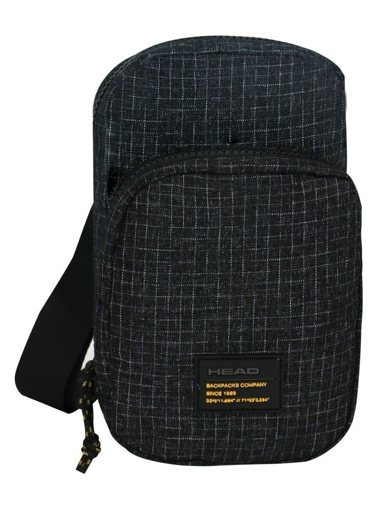 Porta Documentos Vip Ripstop Negro Gris Head-1