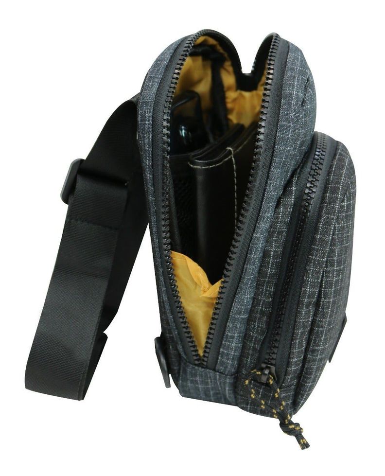 Porta Documentos Vip Ripstop Negro Gris Head-3