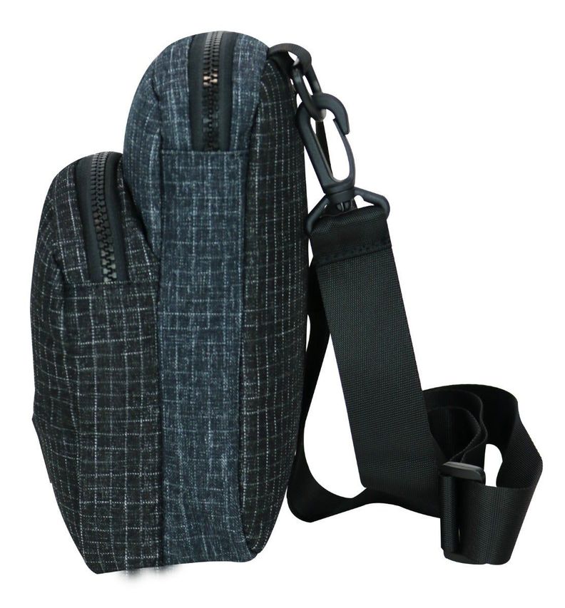 Porta Documentos Vip Ripstop Negro Gris Head-4