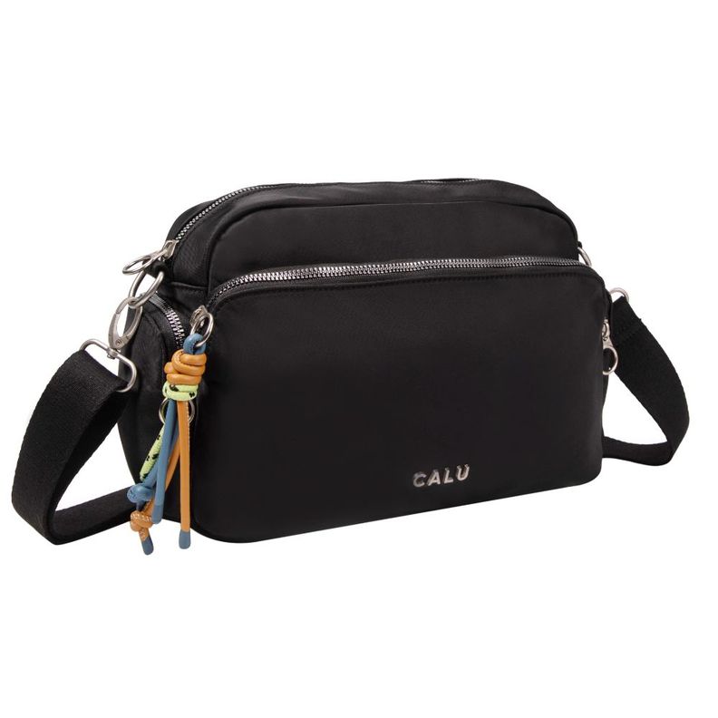 Cartera Bandolera Louisa Microfibra Negro Calu
