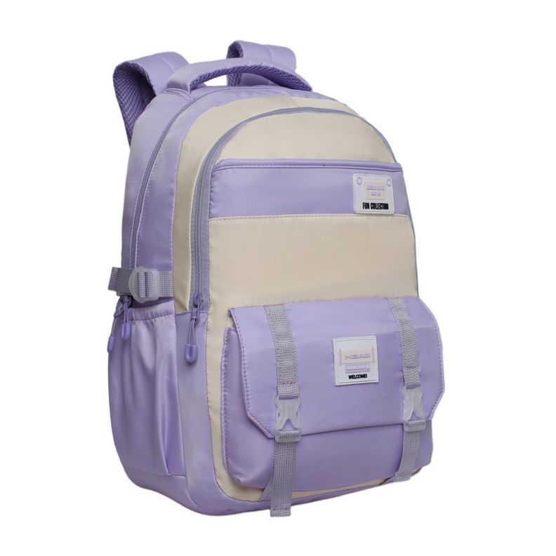 Mochila Mujer Kawaii Venza Color Block Lila Head-0