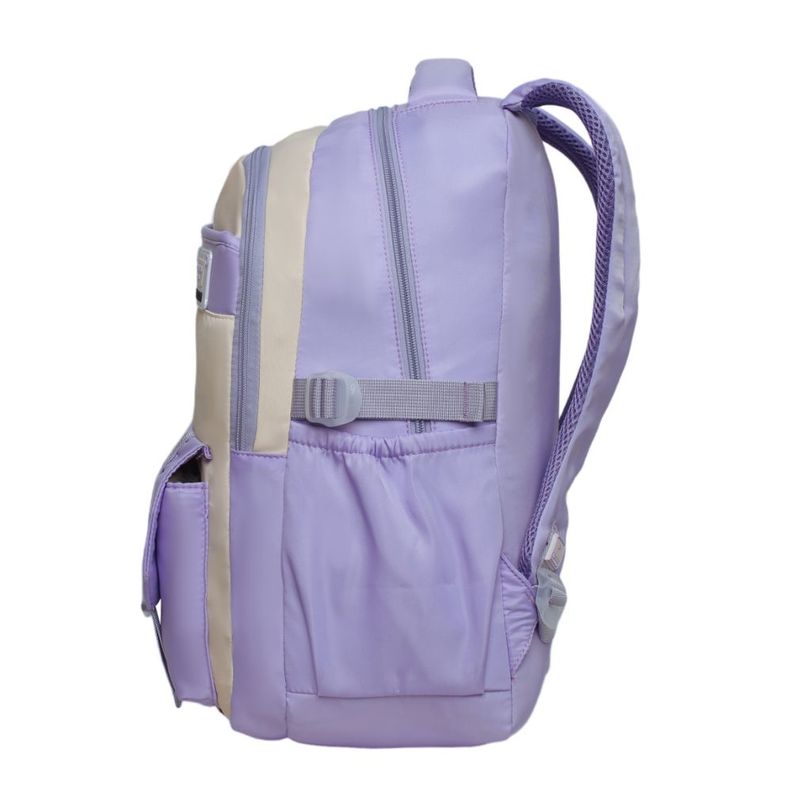Mochila Mujer Kawaii Venza Color Block Lila Head-3