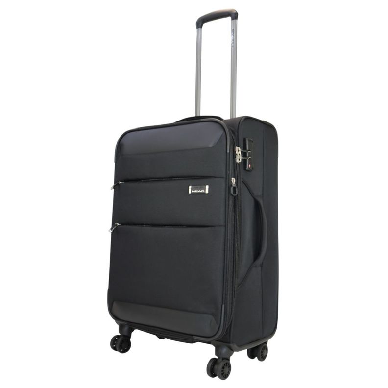 Maleta Blanda Expandible con TSA Londres M Negro Head-0
