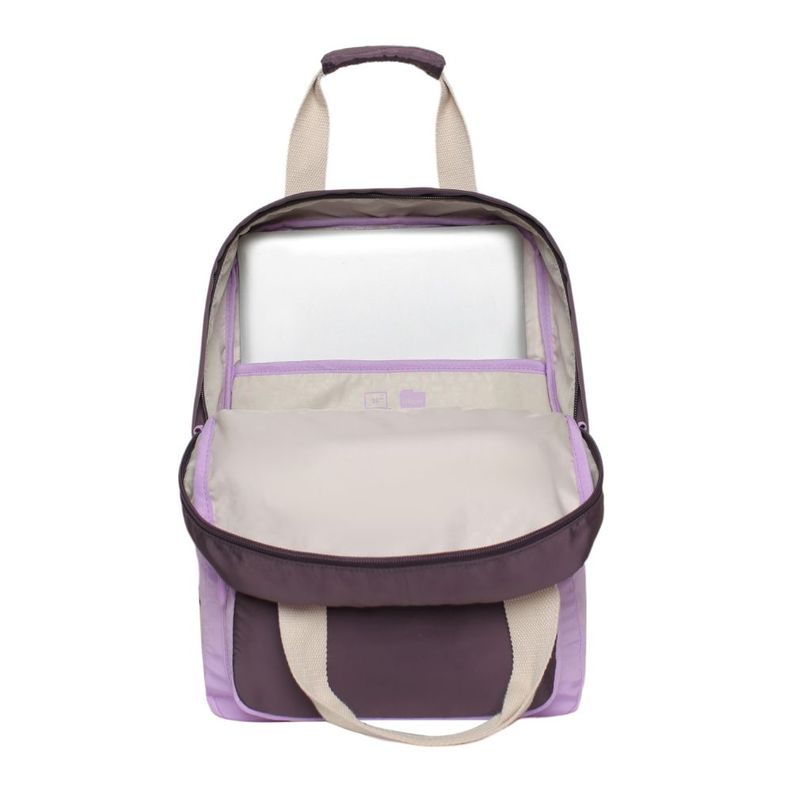 Mochila Urbana Mujer Element Color Block Lila Head-2
