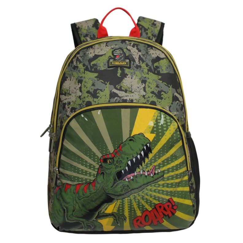 Mochila Infantil Niño Balloon T-Rex Comic Verde Head-1