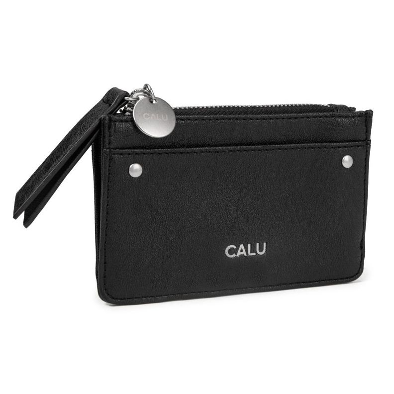 Billetera Tarjetero Sophie PU Negro Calu-0
