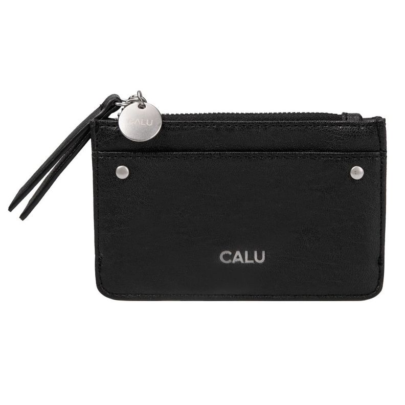 Billetera Tarjetero Sophie PU Negro Calu-1