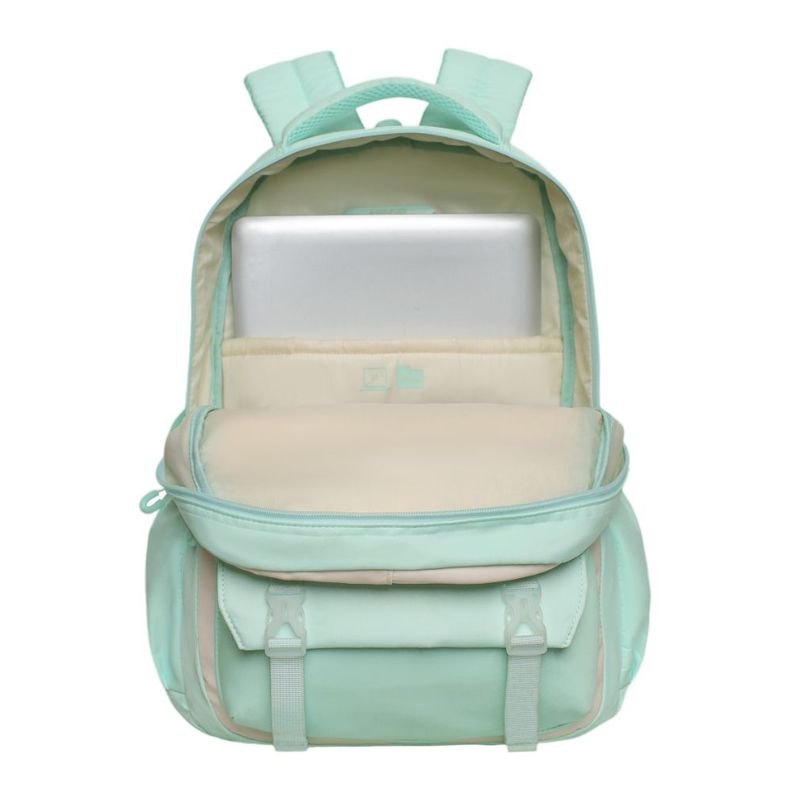Mochila Mujer Kawaii Venza Color Block Menta Head-2