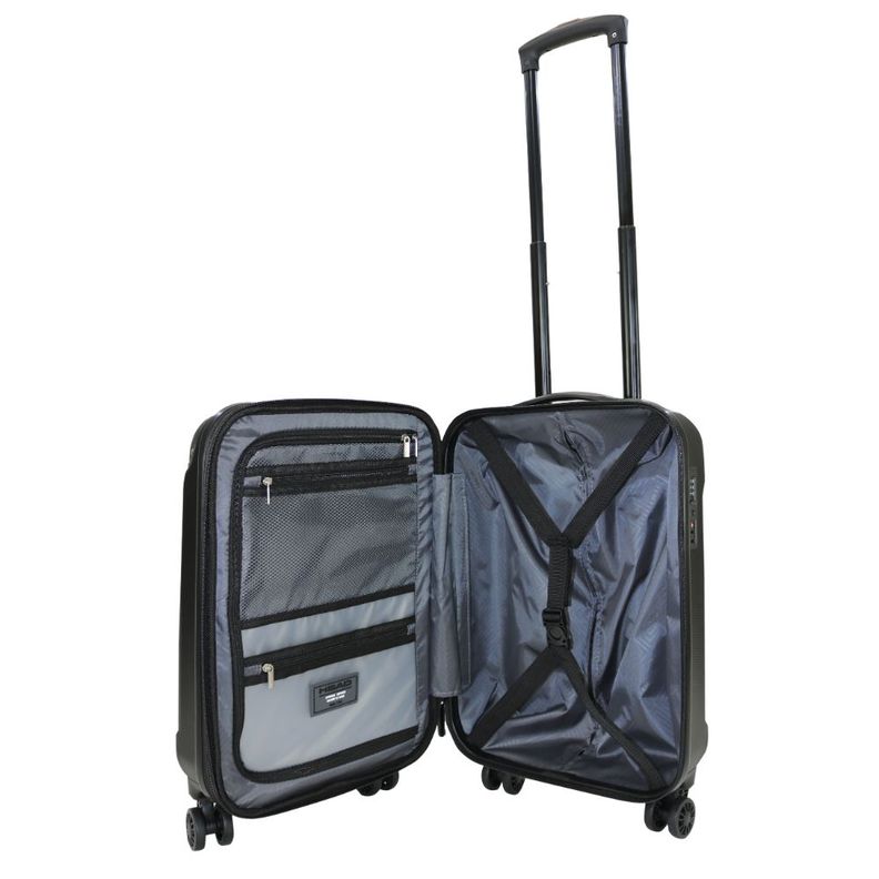 Maleta Cabina New Toledo S Con Expandible Y Tsa Negro Head-2