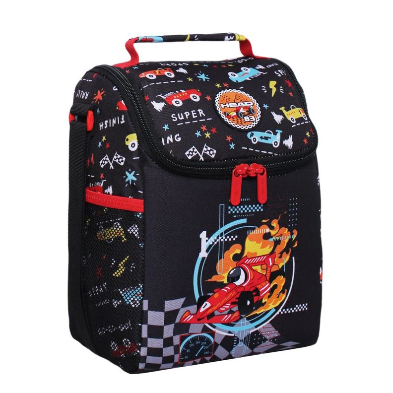 Lonchera Térmica Greenland Race Car Negro Head-0