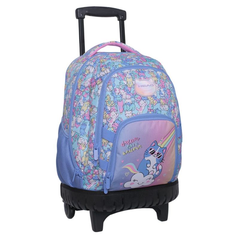Mochila Ruedas Infantil New Kodiac Cutie Cat Lavanda Head-0