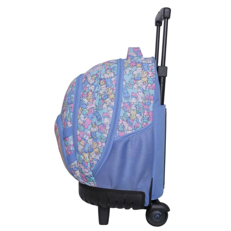 Mochila Ruedas Infantil New Kodiac Cutie Cat Lavanda Head-2